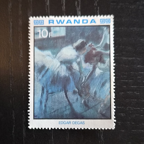 Francobollo ruanda edgar - ruanda, 10
