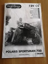MANUALE USO E MANUTENZIONE PER MOTO QUAD PEG PEREGO POLARIS 700 - 12V