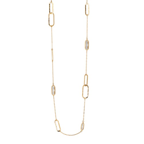 Collana lunga donna acciaio - 90,