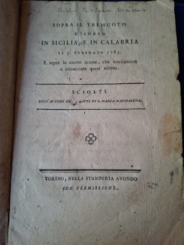 Torino 1783 terremoto sicilia - torino,