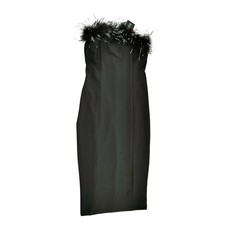 Abito midi CYCLAMEN nero con