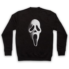 Felpa Ghost Mask Scream Face Ghostmask Horror Adulti Tutte le Taglie Cols