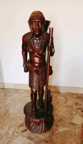 Statua legno circa cm - legno,