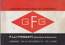 catalogo lavorazione ferro ottone x arredi F.lli Fossati Lissone 25 tavole color