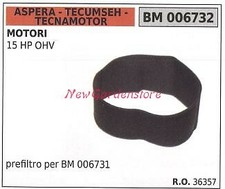 Prefiltro aria ASPERA motore rasaerba tosaerba tagliaerba 15 HP OHV 006732