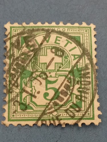 Timbre suisse avant - timbre, 1900