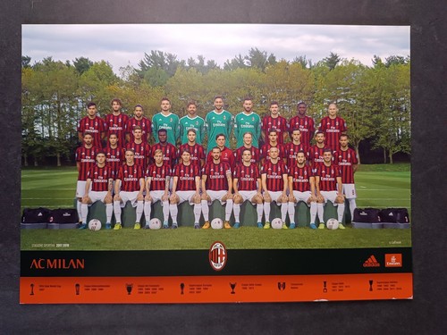 Cartolina squadra milan - cartolina, ac