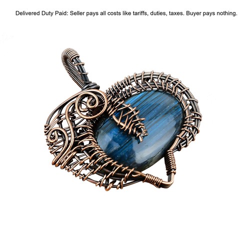 Copper oval labradorite - labradorite, stone