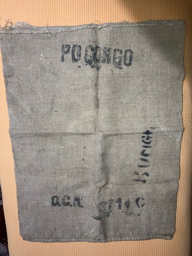 Vecchio sacco caffe juta - juta, ocr