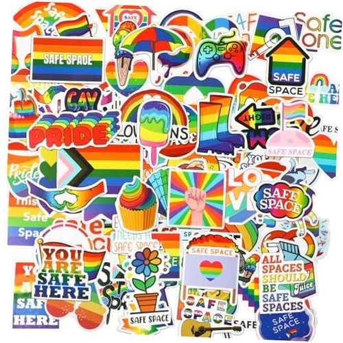 100 pezzi adesivi - , pride