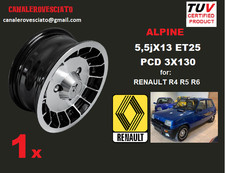1 x Cerchio in Lega Alpine Turbo da 13 pollici per Renault R4 R5 R6 R7 4 5 6 7