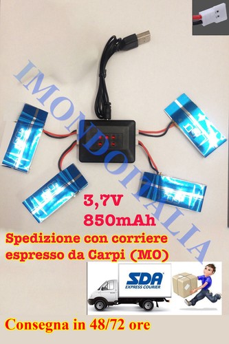 850mah x4 batterie - 3.7v,