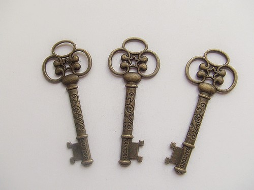 2pz charms ciondoli - , chiave