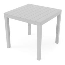 TAVOLO RETTANGOLARE DA GIARDINO ESTERNO IN RESINA DOGHE EFFETTO LEGNO 78X78 H72 