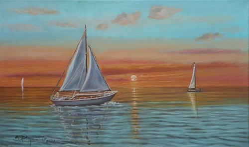 Quadro dipinto olio tela - dipinto, su