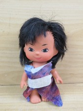 vecchia BAMBOLA FURGA WINNETOU INDIANA miniatura bambolotto vintage di