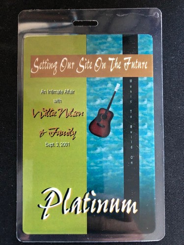 Willie nelson backstage pass - willie,