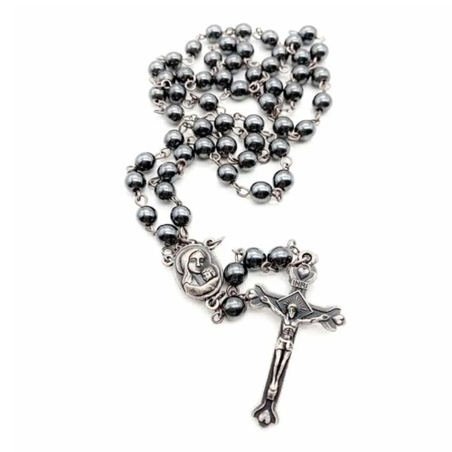Collana perle pietra nera - perle,