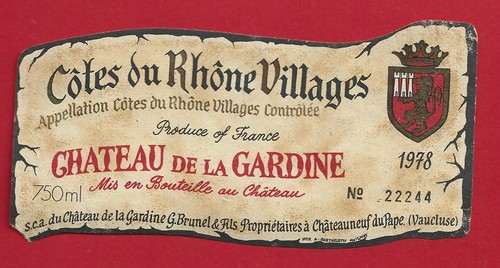 Etiquette label côtes - 69/15,
