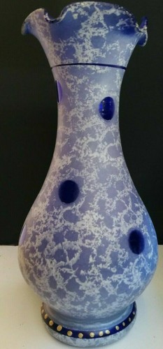 Vasetto vetro blu cobalto - in,