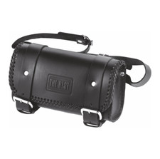 Barilotto borsello forcella moto porta attrezzi custom universale in vero cuoio