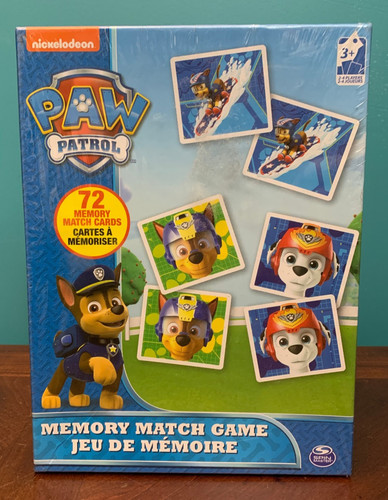 Paw patrol memory match - paw,