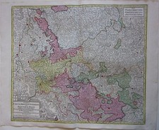 1770ca CIRCULI RHENANI Lotter Rheinland Koblenz Trier Bonn Mainz Heidelberg