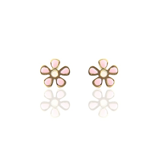 Orecchini bambina fiore oro - fiore,
