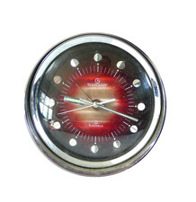 IDEA REGALO IDEA ARREDO OROLOGIO SVEGLIA  TAVOLO SPACE AGE 1970 ANNI 70 ROSSA