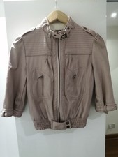 Giacca di pelle rosa Zara