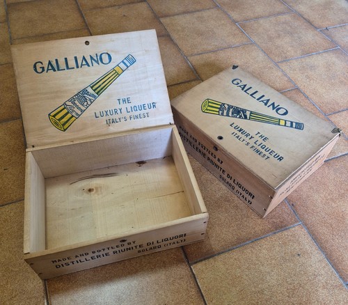 Coppia scatole legno galliano - coppia,