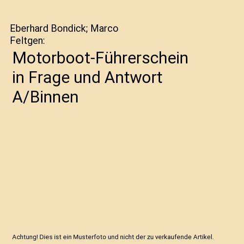 Motorboot führerschein - motorboot-führerschein, in