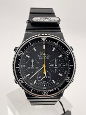SEIKO 7A38-7080 SPORT 100 CRONÓGRAFO QUARTZ WATCH MEN ACIER PVD 40mm  AÑOS 80´s