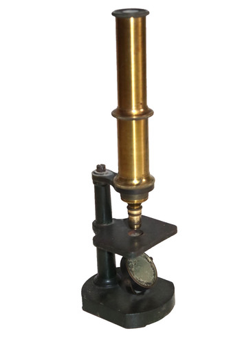 Antico microscopio ottone - antico,