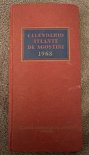Calendario Atlante De Agostini 1963 originale – 59ª edizione rara Vintage