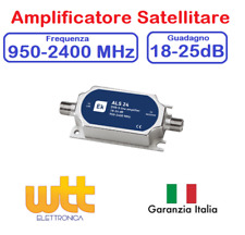 AMPLIFICATORE SEGNALE SATELLITARE DI LINEA SAT 18dB SKY TIVUSAT