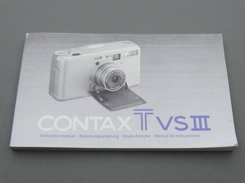 Contax tvs iii manuale - contax,