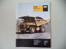 - CATALOGO DEPLIANT BROCHURE CAT CATERPILLAR DUMPER DA CAVA 771D 771 D - 1995
