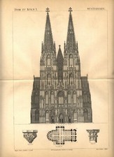 1875 Antica Stampa = DUOMO DI
