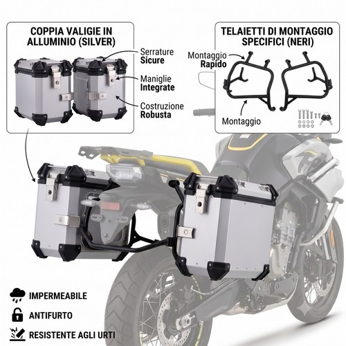 Cruizer valigie laterali telai - laterali,