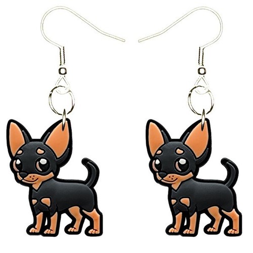 Orecchini chihuahua fatti - chihuahua,