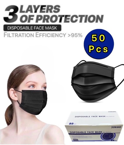 Maschera viso nera - 50,