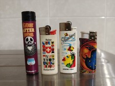 Lotto 4 Accendini Vintage Non Funzionanti BIC, Smoking, Atomic E Baide 