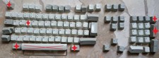 IBM Model M clicky Keyboard Keycap Letter/Number/Symbol + Stem