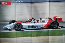 AL UNSER JR INDY 500 MERCEDES KLAUS LUDWIG DTM DOPPIO POSTER AUTOSPRINT 1994