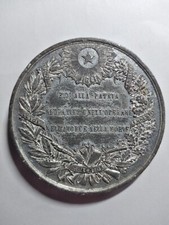 medaglia benedetto caroli 1879 51mm peso 51,60gr metallo bianco 