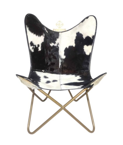 Poltrona pelle farfalla sedia - pelle,