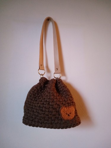 Borsa secchiello lavorata a - secchiello,