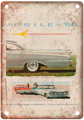 1959 vintage oldsmobile auto - vintage,