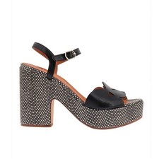 sandali con tacco plateau in